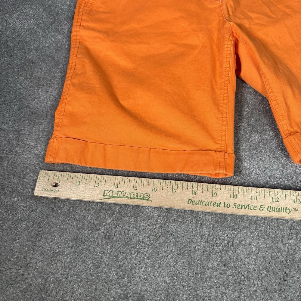 Boden Shorts Womens 8 Orange Richmond 8" Chino Stretch Mid Rise Cuffed - Picture 9 of 9